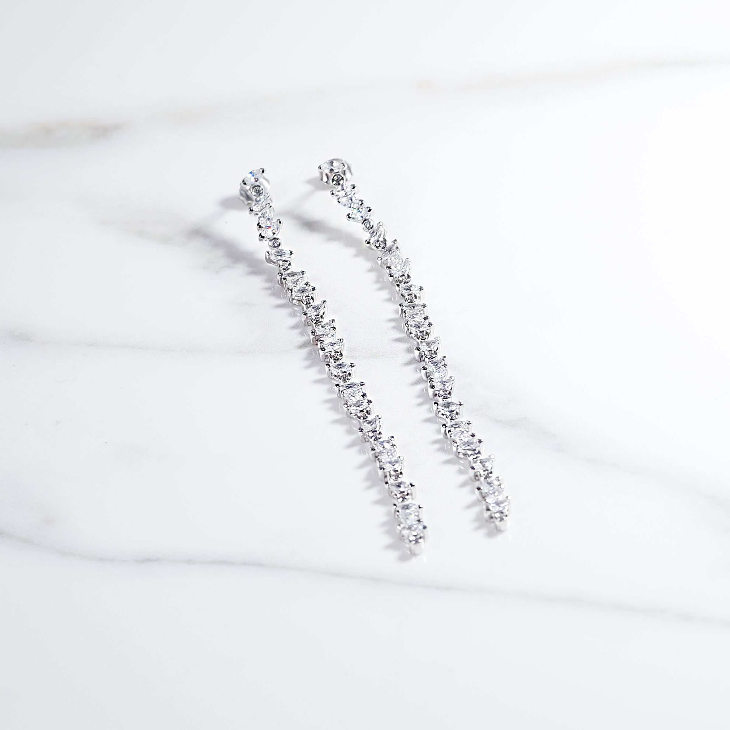 Silver Elegance Drop Earrings 