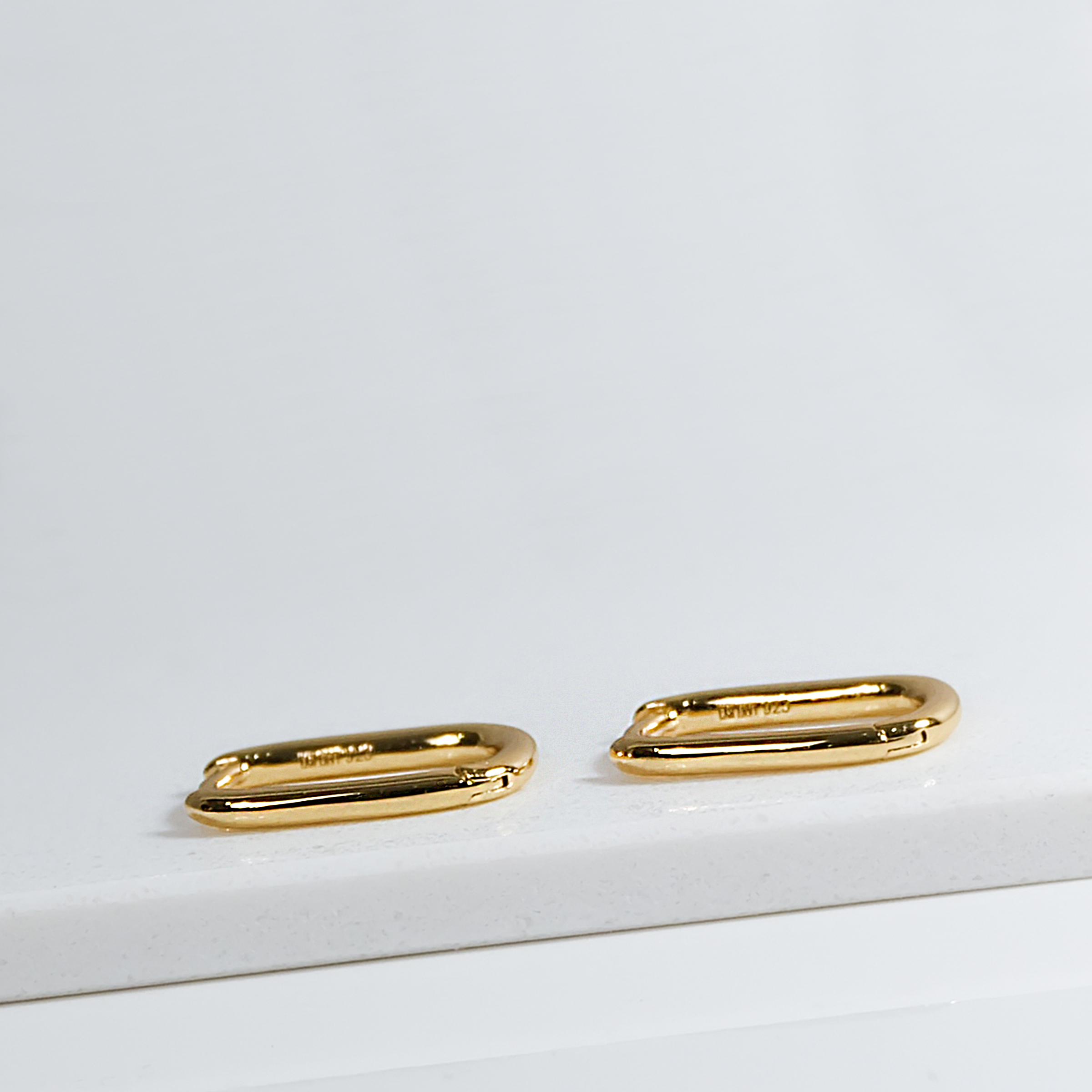 Golden Minimalist Hoops