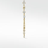 Celestial Mixed Cut Chain Drop Earring