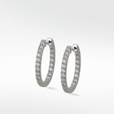 The Signature Platinum Diamond Hoops
