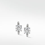 Signature Solitaire Brilliant Diamond Huggies