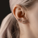 Interstellar Starburst Diamond Stud Earring