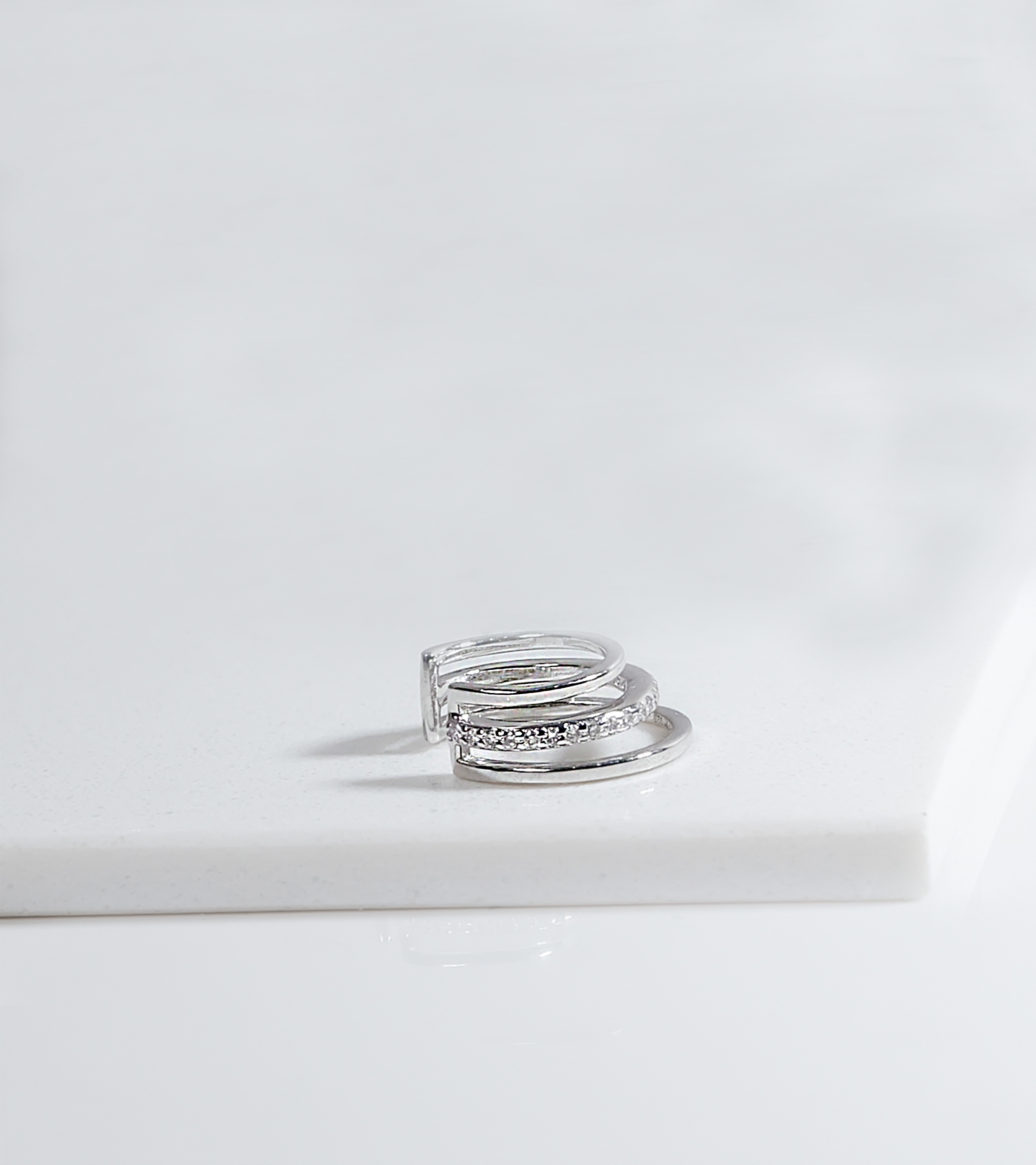 Silver Elegance Ear Cuff