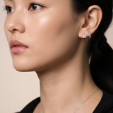 The Signature Platinum Diamond Huggies