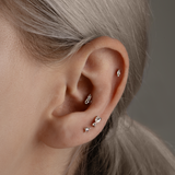 Mini Shooting Star Diamond Stud Earring