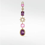 Detachable Diamond Starburst and Sapphire Long Drop with cultured diamonds lab grown diamonds created diamonds lark and berry