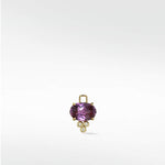 Detachable Purple Sapphire and Diamond Drop with cultured diamonds lab grown diamonds created diamonds lark and berry