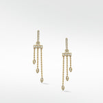 Detachable Diamond Leaf Tassel Drop Earrings - Lark and Berry
