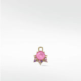 Detachable Pink Sapphire Celestial Drop Earrings - Lark and Berry
