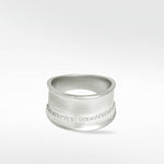 Dune Diamond Band in Solid 14K White Gold - Lark and Berry
