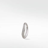 Dune Diamond Large Brushed Hoop