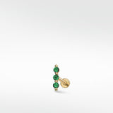 Modernist Labret Earring in 14K Gold - Various Colourways - Lark and Berry