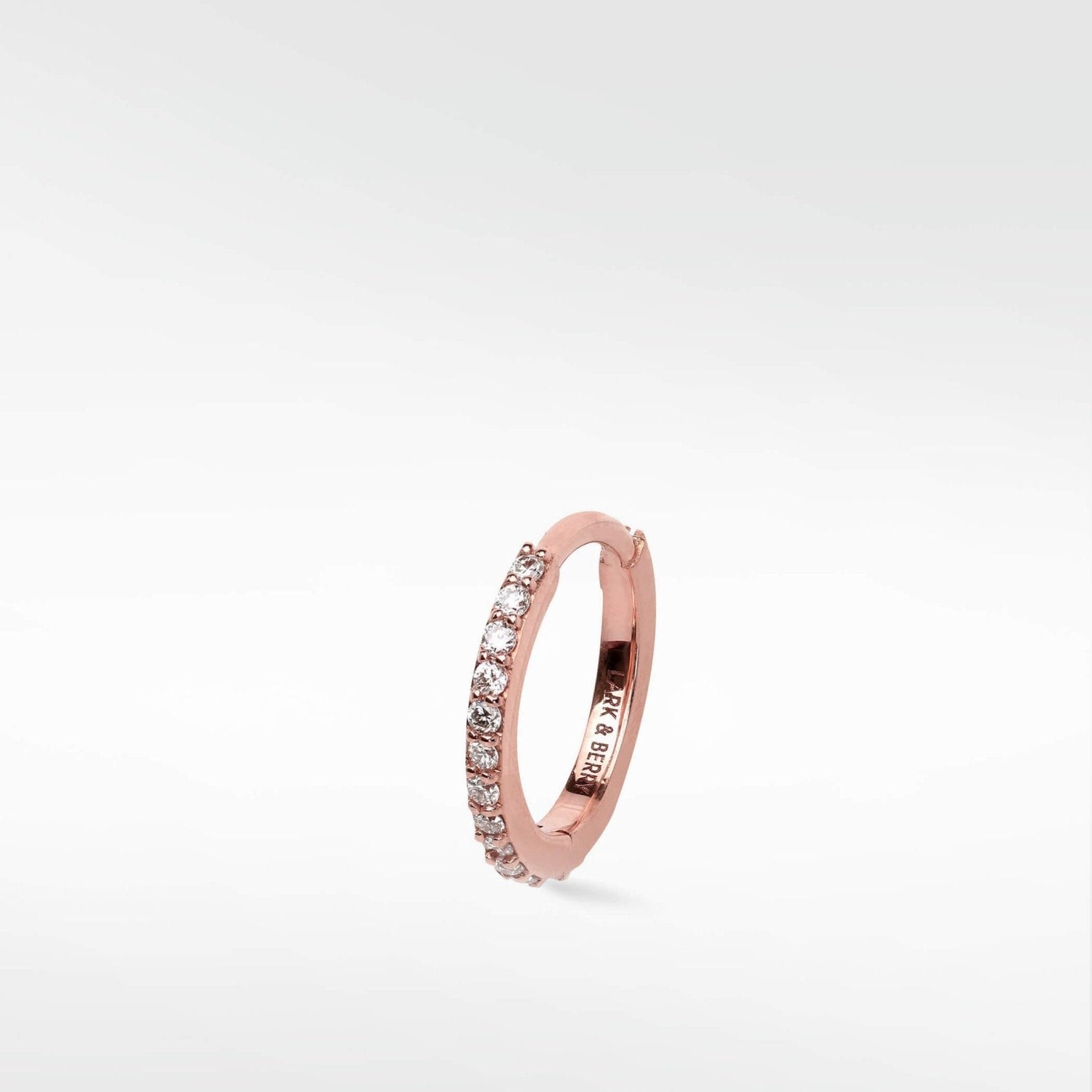 Modernist Diamond Pavé Large Hoop