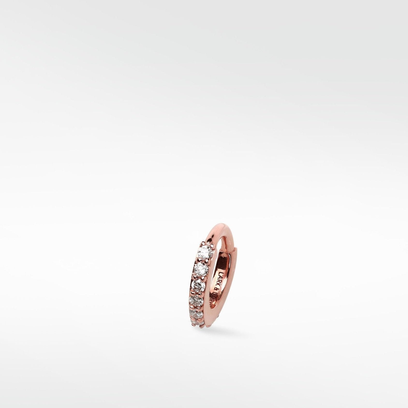 Modernist Diamond Pavé Small Hoop