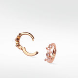 Veto Sapphire and Diamond Small Hoop