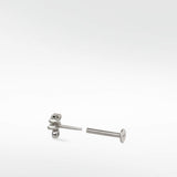 Veto Sapphire and Diamond Stud Earring